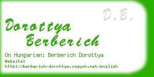 dorottya berberich business card